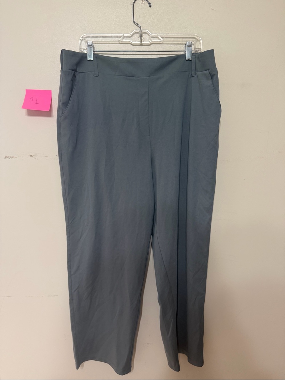 32 Degrees Cool Women’s Pull On Ankle Pants XL Blue Gray Stretch NWT